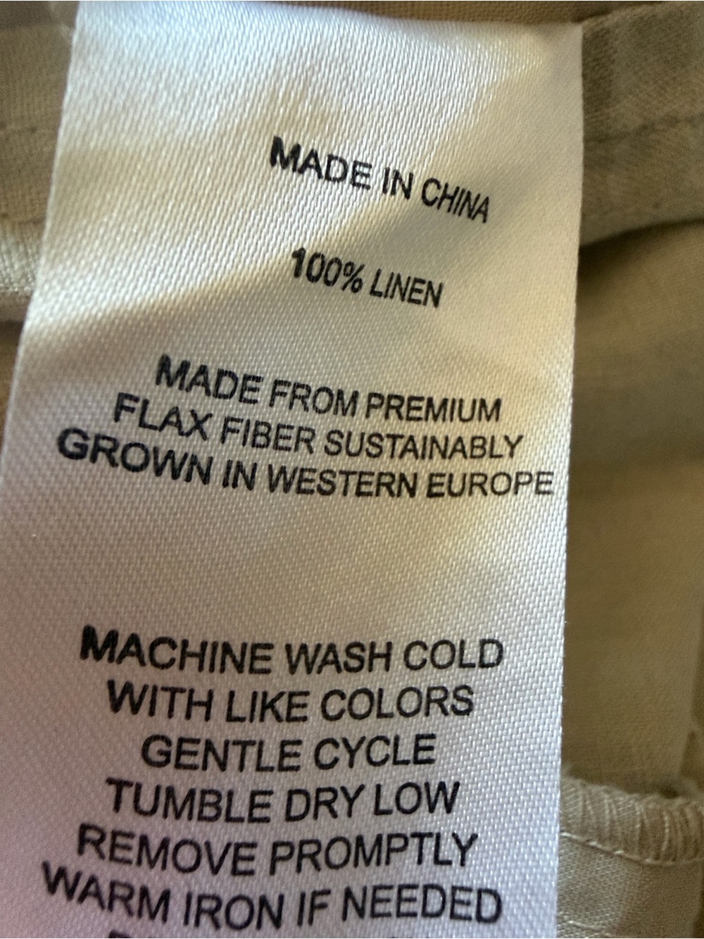 Quince Natural Beige Wide-Leg Linen Pants Size XL 💯Linen - Picture 8 of 10